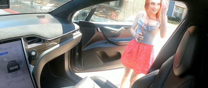 TINDER DATE CUMS IN ME IN a TESLA ON AUTOPILOT - FullHD - TeslaTaylor (2020)