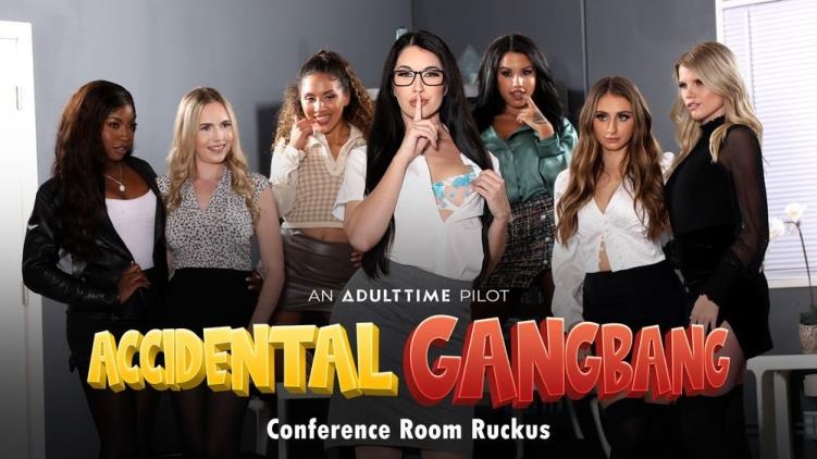 Alex Coal, Penelope Kay, Nikki Sweet, Amari Anne, Rebel Rhyder, Nina White - Liv Revamped - Accidental Gangbang - Conference Room Ruckus - FullHD (2022)