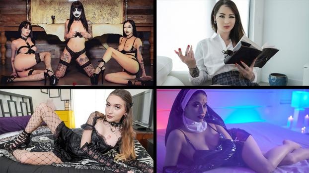 Alex Coal, Jewelz Blu, Harlowe Blue, Val Steele - Goth Girls Compilation - FullHD (2022)