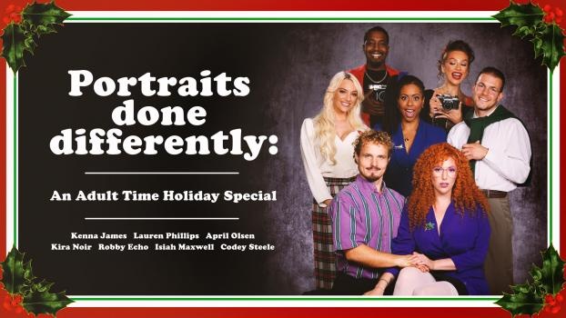 Kenna James, Lauren Phillips, Kira Noir, April Olsen - Portraits Done Differently: An Adult Time Holiday Special - FullHD (2022)