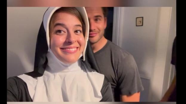 Abbie Maley - Abbie Maley Roleplays as a Nun for Able Godshark and Nathan Bronson - FullHD (2024)