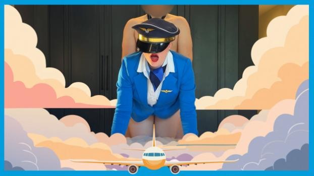 Lexa - Sexy Stewardess betrapt Onderbroekenpiloot - FullHD (2024)