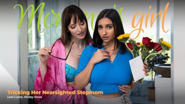 Lexi Luna, Hailey Rose - Tricking Her Nearsighted Stepmom - FullHD (2024)