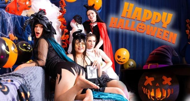 Nice Viki, Amelia Ost, Roxy Muroy, Cherry Black - Happy Halloween - FullHD (2024)